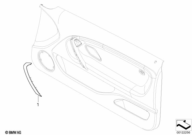 Individual trim piece, door handle