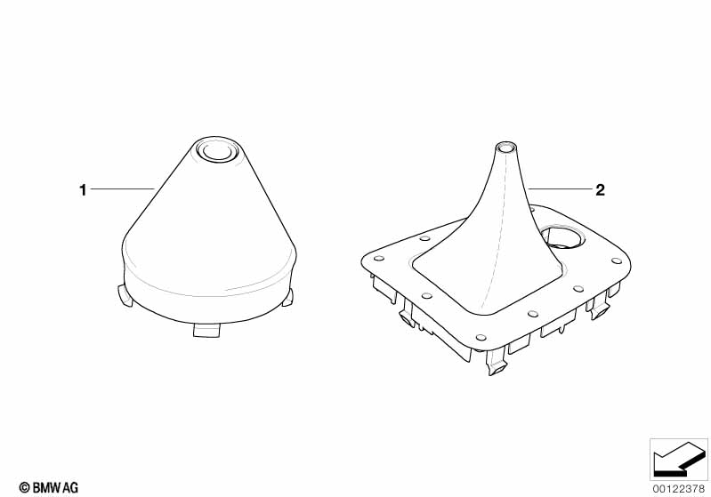 Individual shift lever cover SMG