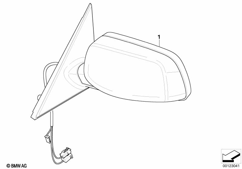 Exterior mirror (S430A)