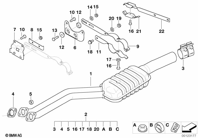 Genuine BMW 18301435006 E36 Reinforcement Plate (Inc. Z3) | ML Performance UK Car Parts