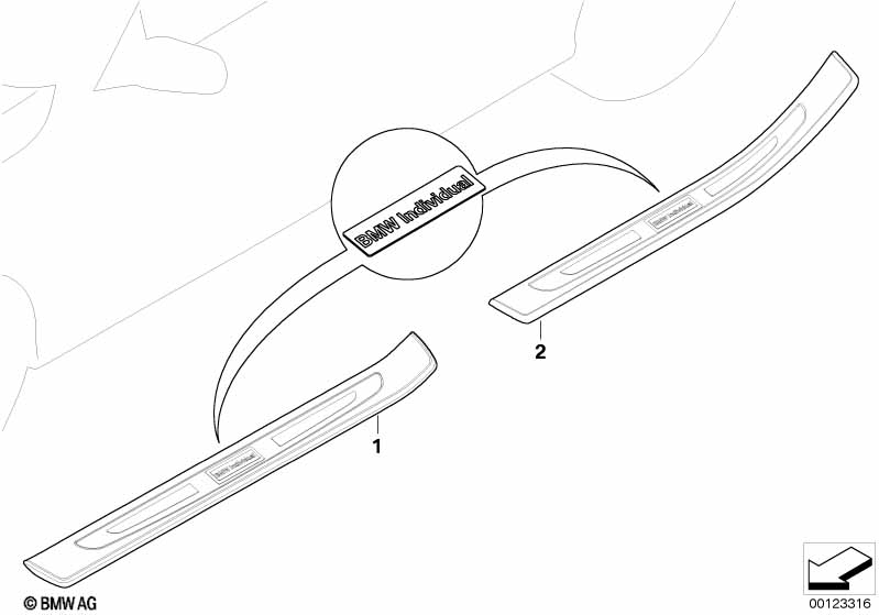 Individual trim piece entry