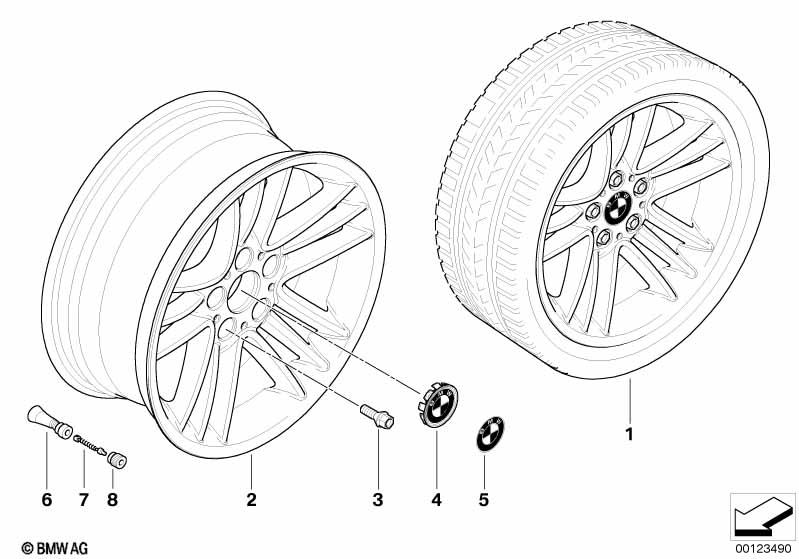 BMW LA wheel, star spoke 89