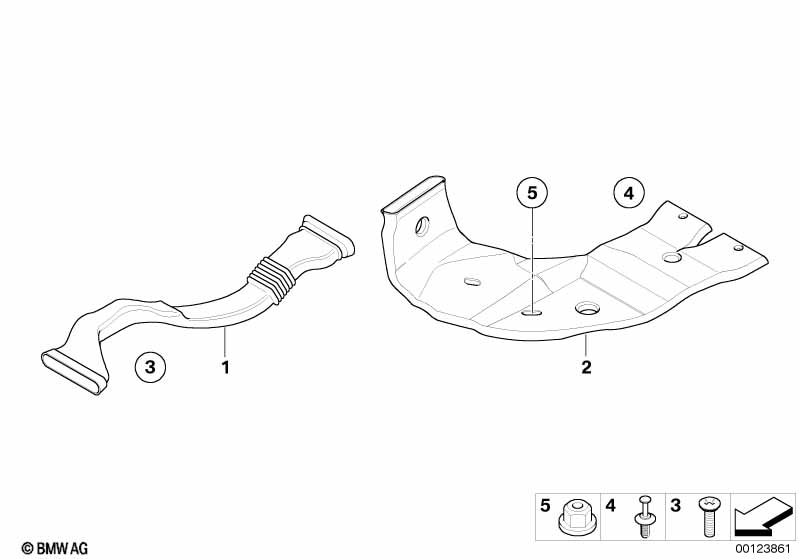 Genuine BMW 64228150437 E38 Rear Heater Duct (Inc. 728i, 730i & 725tds) | ML Performance EU Car Parts