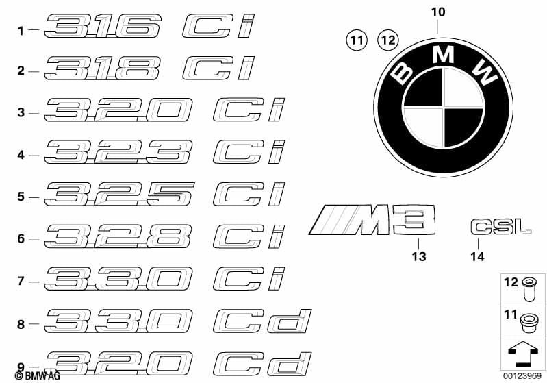 Emblems / letterings