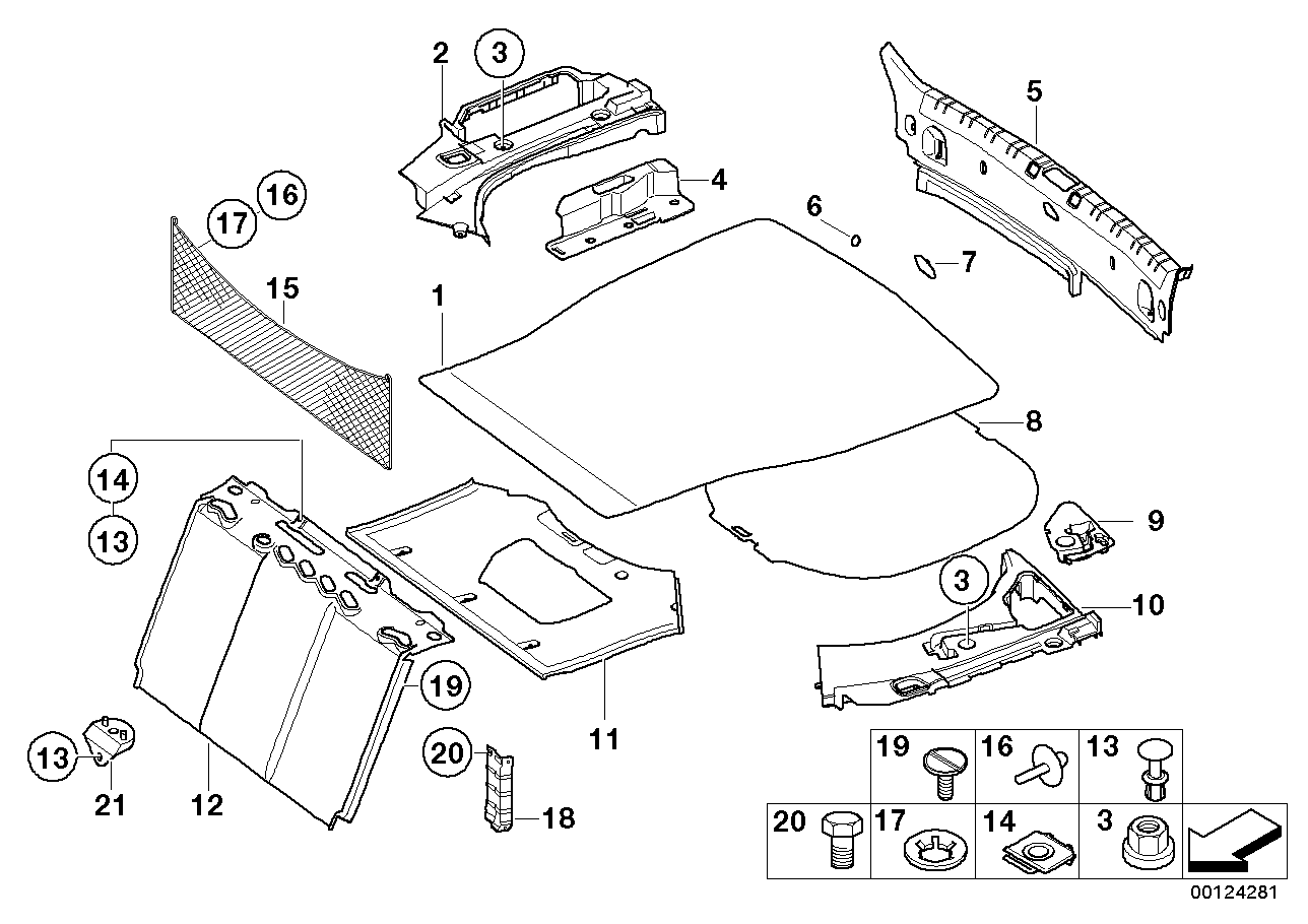 Genuine BMW 51478251272 E65 E66 Front Trunk Mat Base (Inc. 745d, 740i & 740d) | ML Performance UK Car Parts