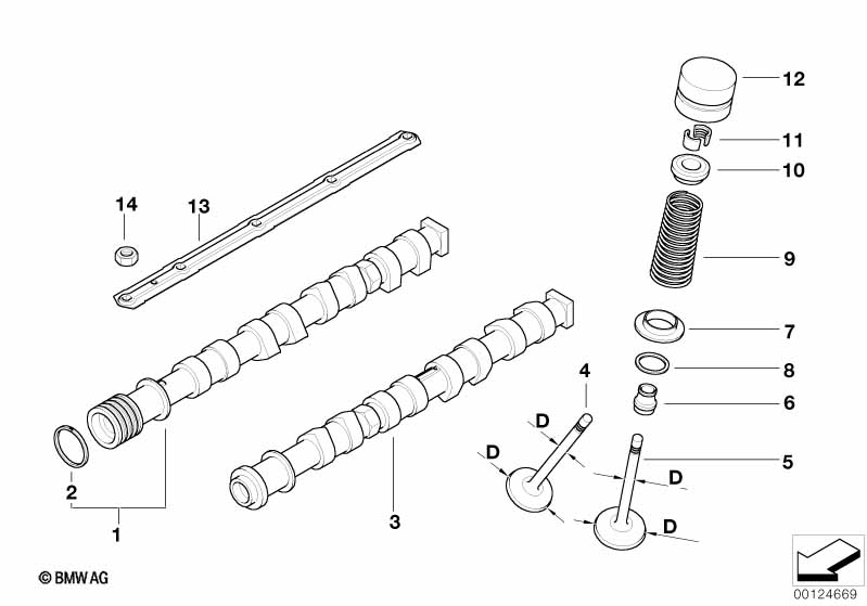 Genuine BMW 11348025826 E52 Valve Spring (Inc. AlpinaV8) | ML Performance UK Car Parts