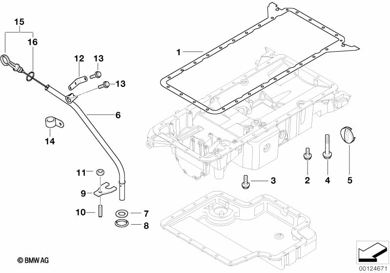 Genuine BMW 11438022663 E52 Bracket, Oil Circuit Pipe (Inc. AlpinaV8) | ML Performance UK Car Parts