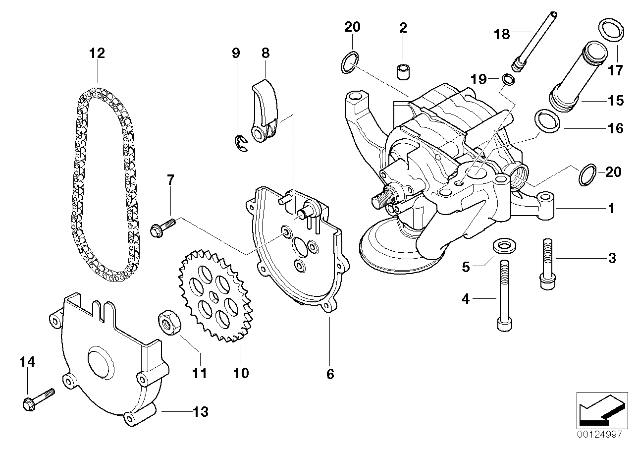 Genuine BMW 07129904502 E39 Isa Screw M8X60 ZNS3 (Inc. Z8) | ML Performance UK Car Parts