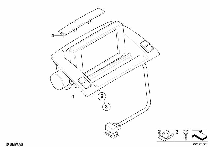 Genuine BMW 65509169176 E85 E86 Central Information Display GRAU (Inc. Z4) | ML Performance UK Car Parts