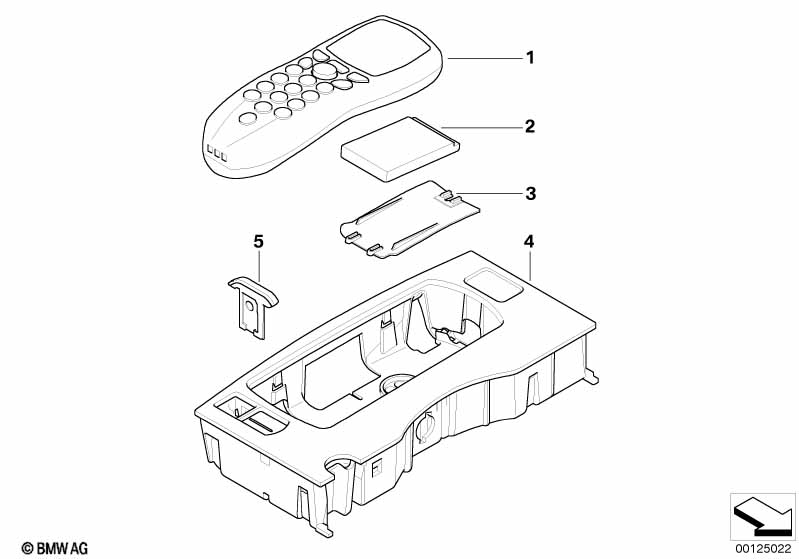 Single parts, SA 638, center console