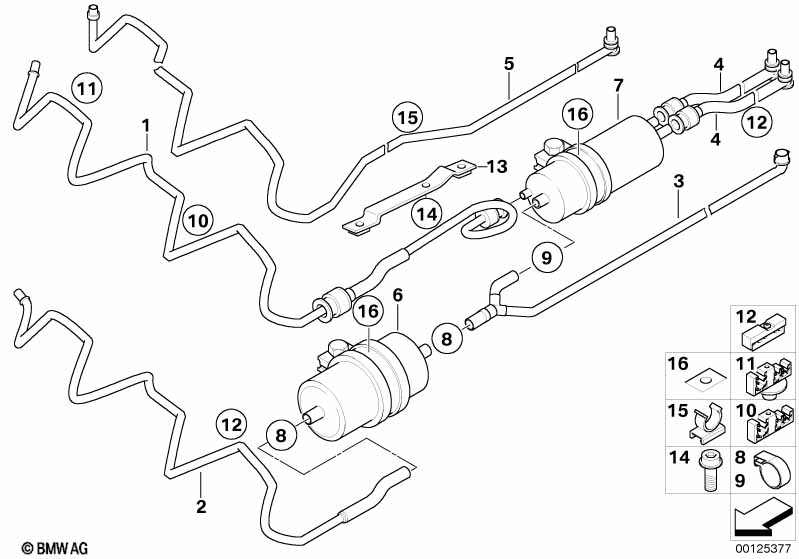 Genuine BMW 16131178920 R50 E67 E66 Hose Clamp (Inc. 760LiS) | ML Performance EU Car Parts
