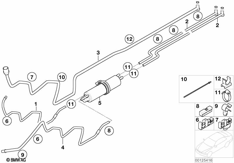 Genuine BMW 16127177207 E65 E66 E67 Leakage Line (Inc. 735Li, 730i & 740i) | ML Performance UK Car Parts
