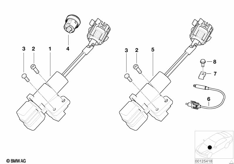 Genuine BMW 61328022671 E52 Steering Lock/Ignition Switch Alpina (Inc. Alpina V8) | ML Performance EU Car Parts