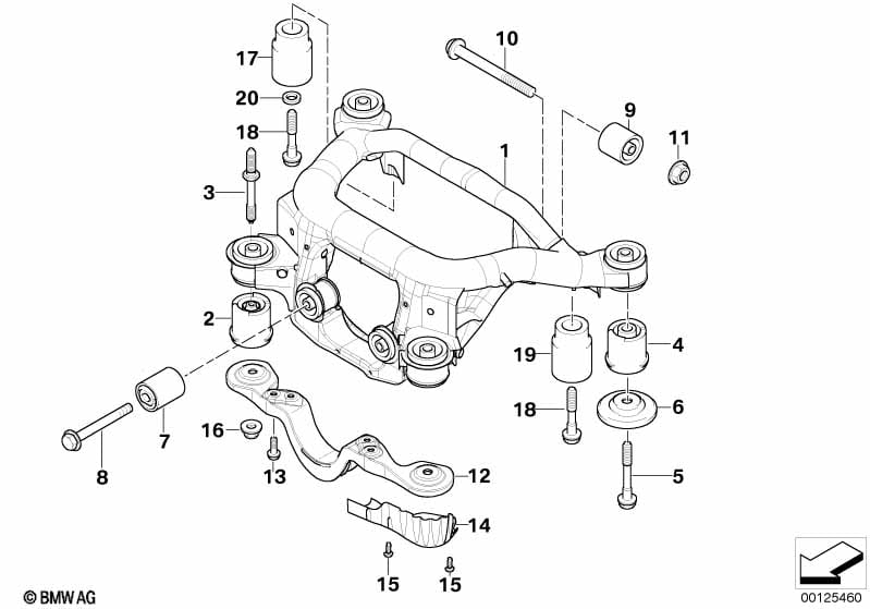 Rear axle carrier