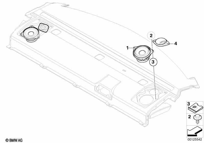 Single parts f package shelf stereo syst