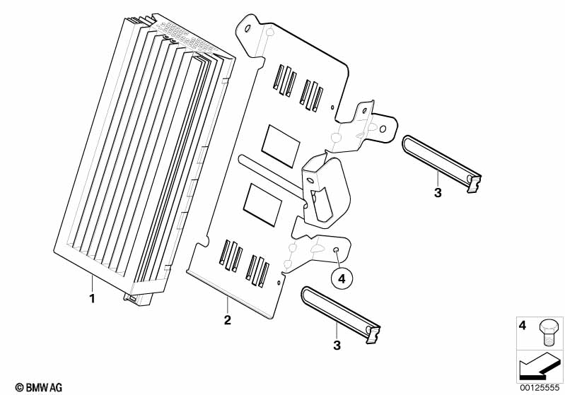 Amplifier/bracket Indi. Audio System