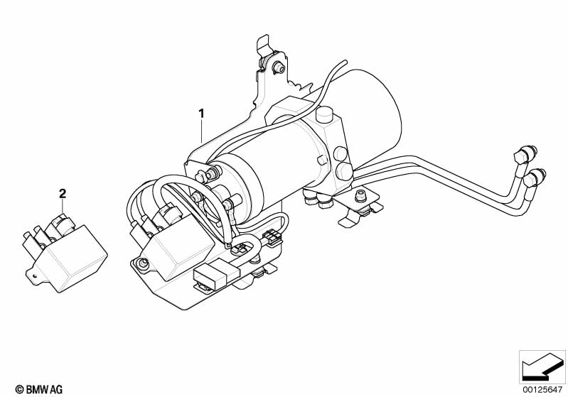 Einzelteile Hydraulik Fensterheber