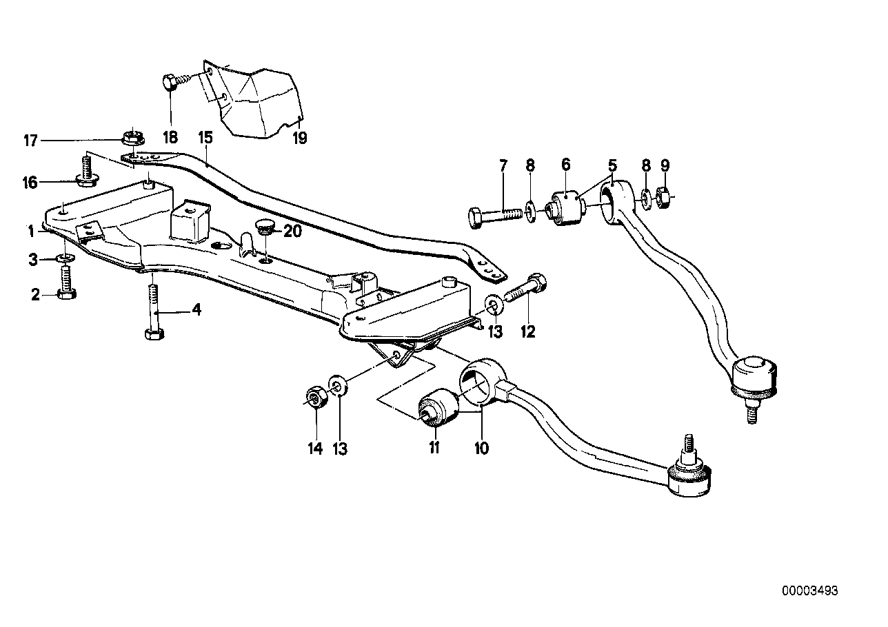 Genuine BMW 31129058817 E28 Set Rubber Mounting (Inc. 524td & 528e) | ML Performance UK Car Parts