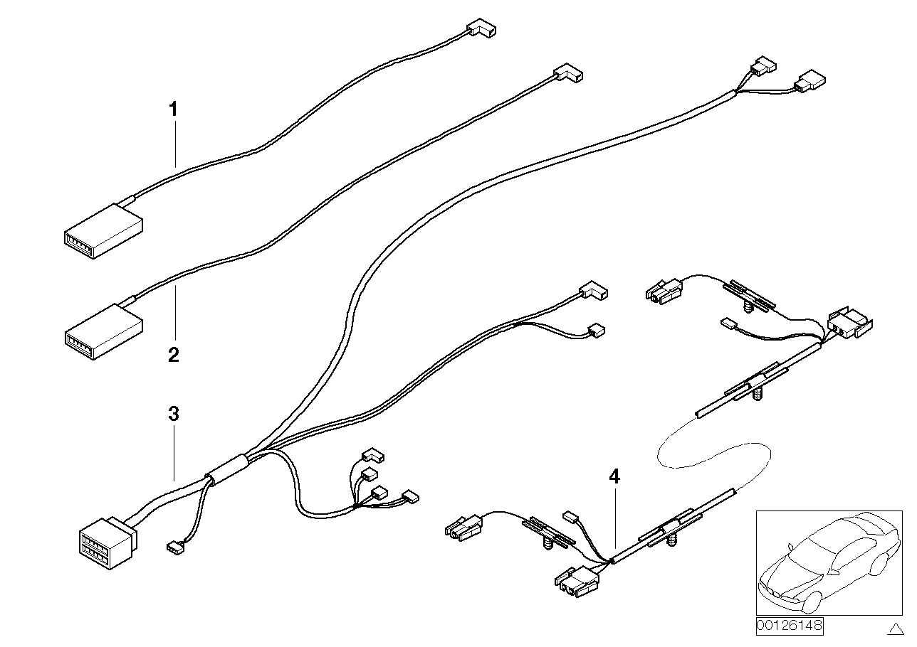 Genuine BMW 54348243267 E46 Wiring Harness,Fully Autom.Fldng Top Lft (Inc. 320Cd, 330Cd & 330Ci) | Duco Car Parts UK Car Parts