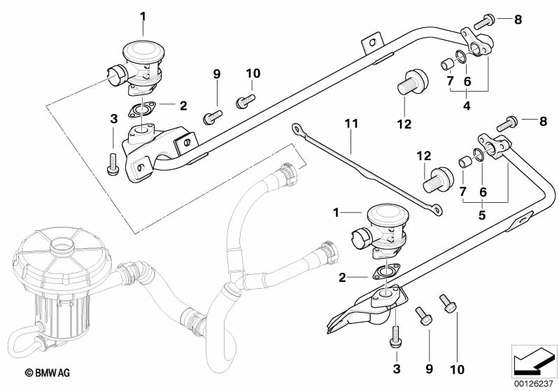 Genuine BMW 11727553102 E67 RR1 E66 Valve (Inc. Phantom EWB, 760Li) | ML Performance UK Car Parts