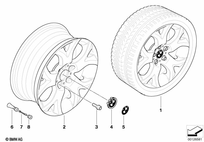 BMW LA wheel Y-spoke 114