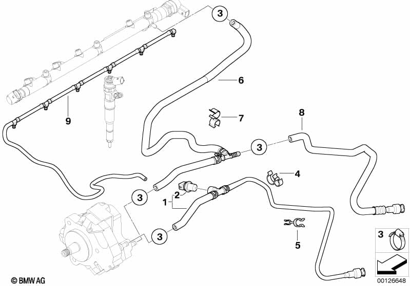 Fuel pipes / Mounting parts