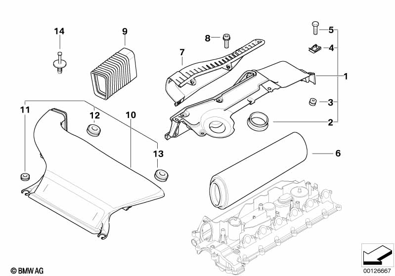 Genuine BMW 13712248556 E61 E90 E91 Gasket (Inc. 335d, 330Cd & 635d) | ML Performance EU Car Parts