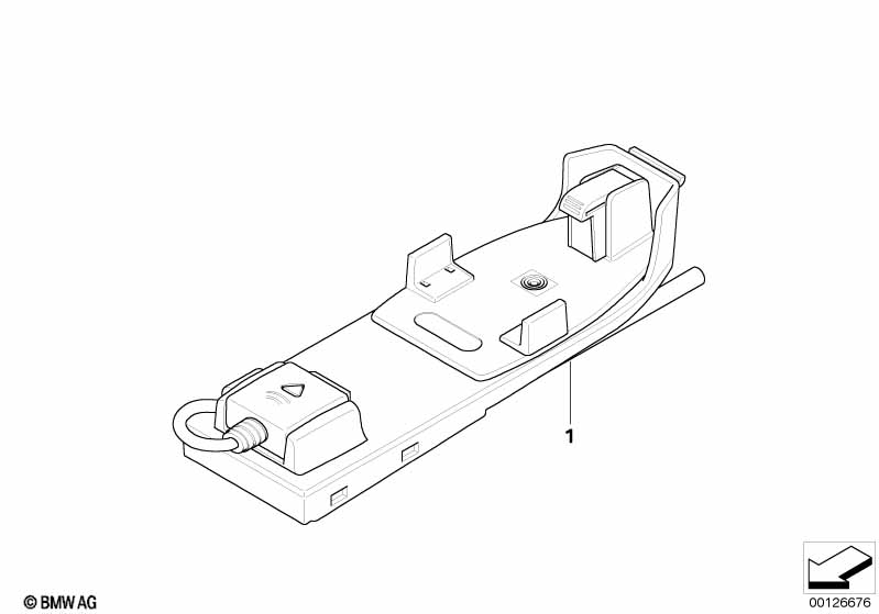 Indiv. parts, phone handset/mountg Japan