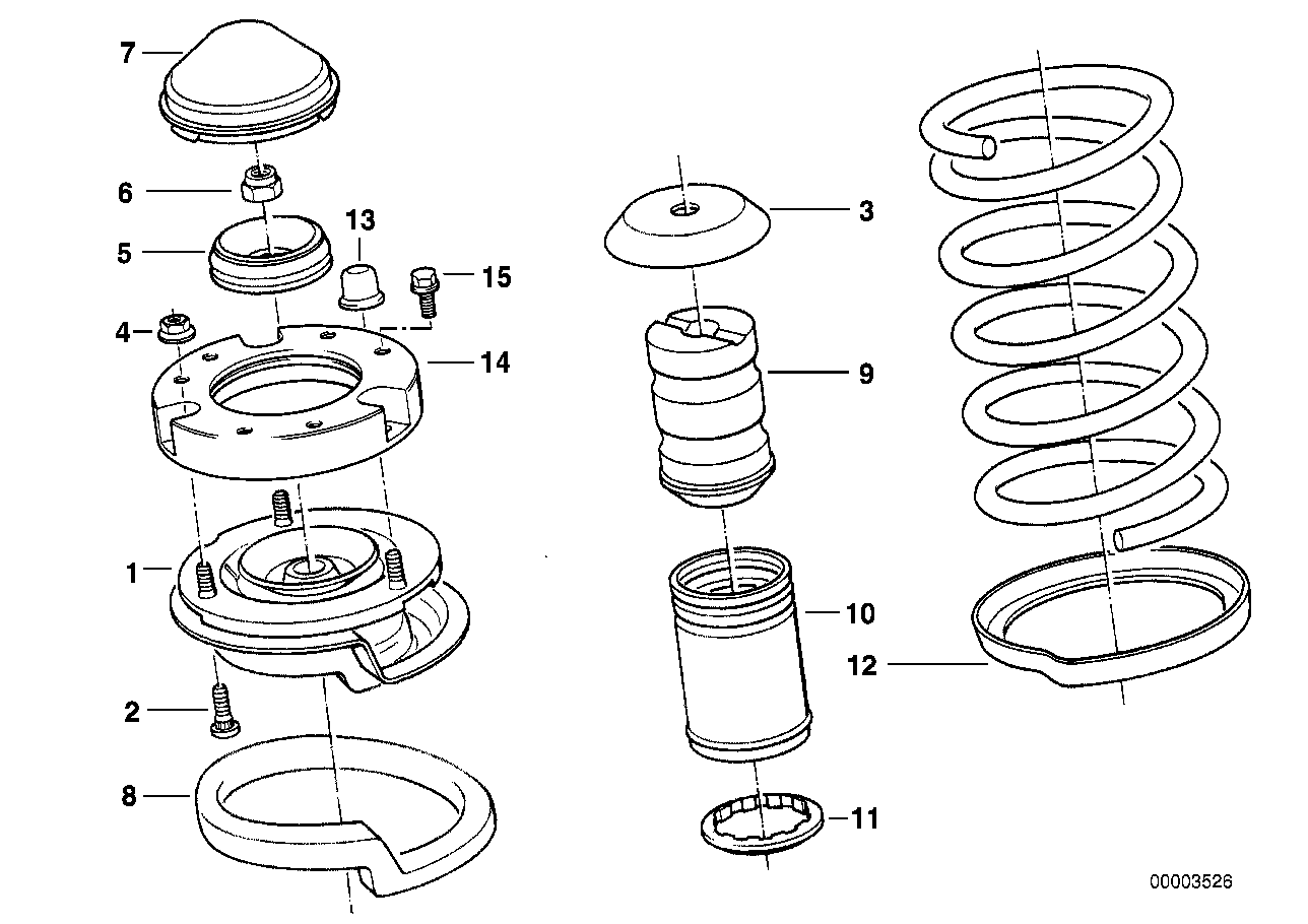 Genuine BMW 31331135589 E32 Spring Pad Upper 10mm (Inc. 740i, 735i & 730iL) | ML Performance UK Car Parts