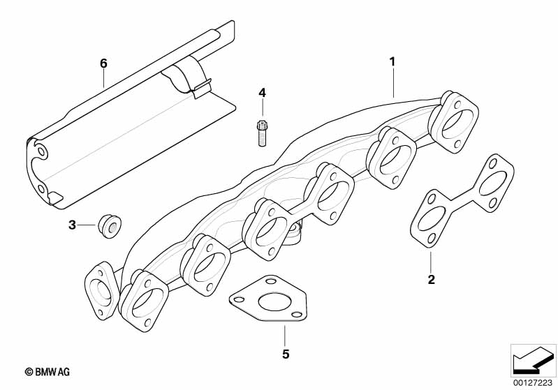 Genuine BMW 11627788422 E60 E46 E53 Exhaust Manifold (Inc. 330d, X3 3.0d & X5 3.0d) | ML Performance UK Car Parts