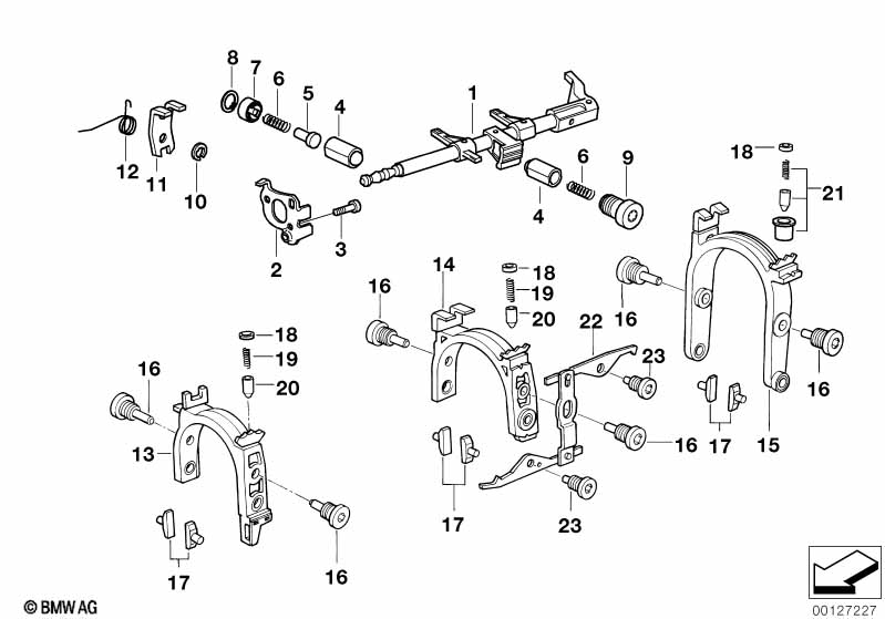 GS5S31BZ(SMG) inner gear shifting parts