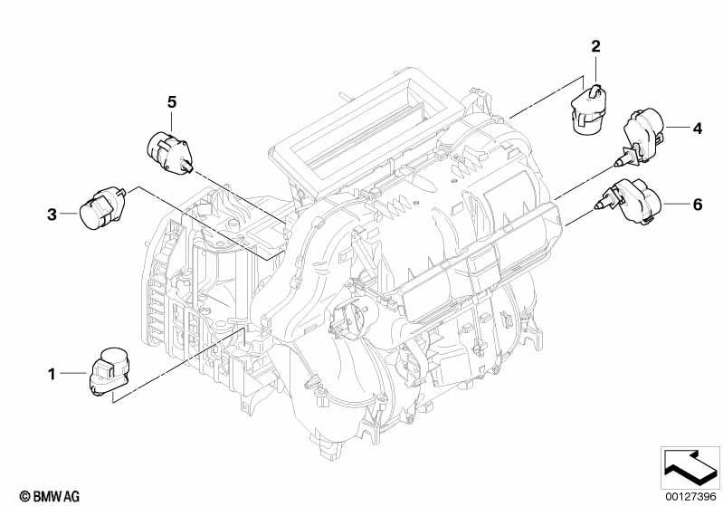 Actuator for autom. air condition Basis