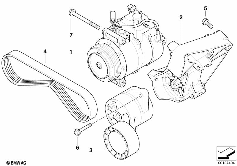 Air cond.compressor-supporting bracket