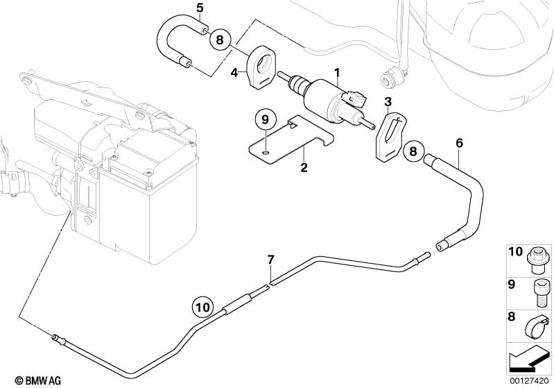 Genuine BMW 64128363739 E64 E66 E61 Hex Nut (Inc. 760LiS) | ML Performance UK Car Parts