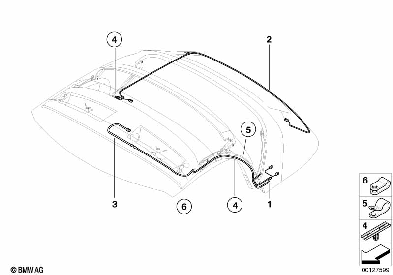 Genuine BMW 54347132895 E85 Cable Holder (Inc. Z4) | Duco Car Parts UK Car Parts