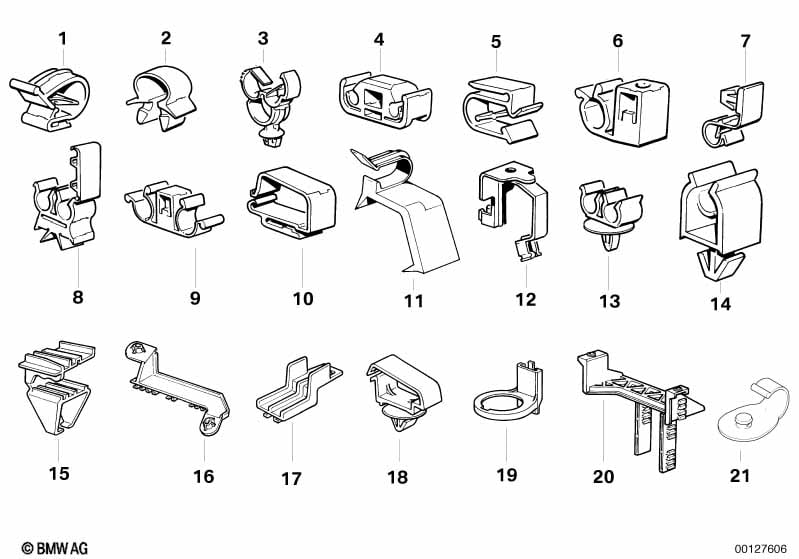 Various cable holders