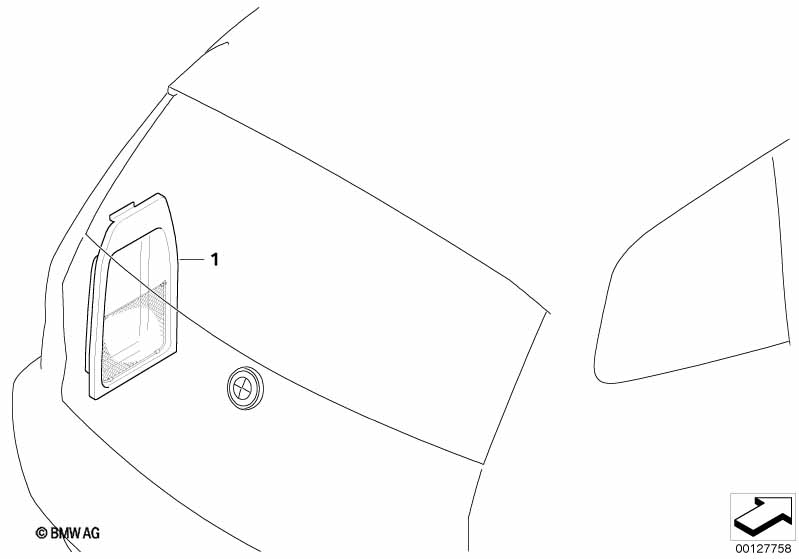 Retrofit: trunk room net left