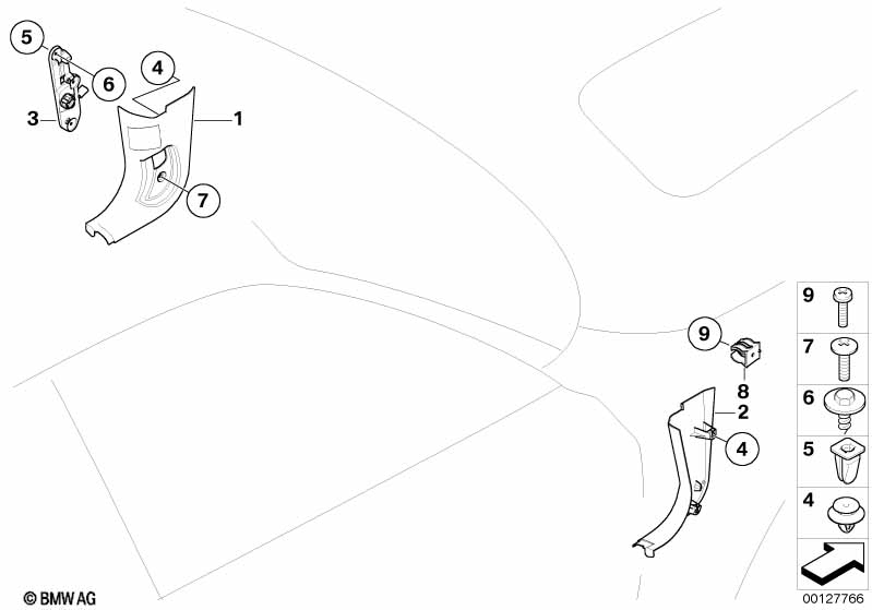 Genuine BMW 51433416364 E83 Lateral Trim Panel Front Right SANDBEIGE (Inc. X3) | ML Performance EU Car Parts