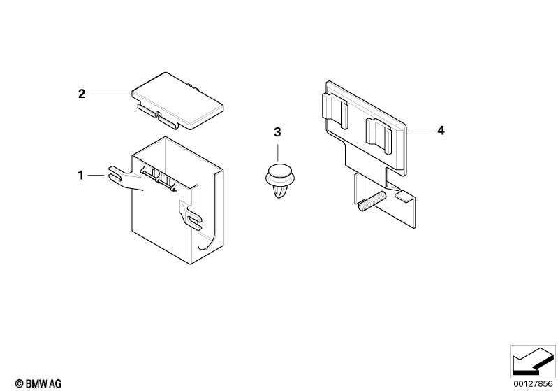 Genuine BMW 61136933452 R50 R53 Clip (Inc. Cooper S & One D) | ML Performance EU Car Parts