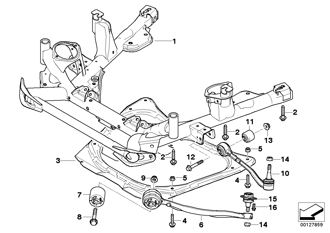 Genuine BMW 31126756491 E53 Wheel Suspension Joint (Inc. X5 3.0d, X5 4.6is & X5 4.8is) | ML Performance UK Car Parts