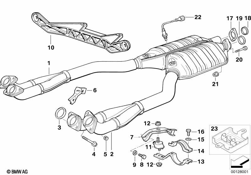 Genuine BMW 11781741092 E31 Oxygen Sensor L=570mm (Inc. 840i) | ML Performance UK Car Parts