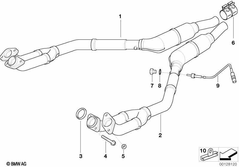 Genuine BMW 11781704259 E38 Oxygen Sensor L=320mm (Inc. 740iL, 730iL & 730i) | ML Performance UK Car Parts