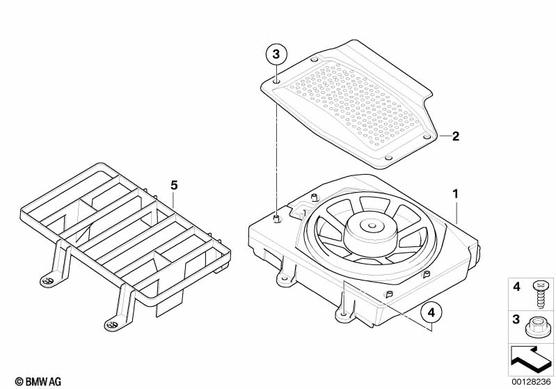 Genuine BMW 65136990108 E83 Central Woofer Trim (Inc. X3) | ML Performance UK Car Parts