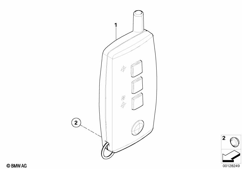 Transmitter f auxil.heating remote ctrl
