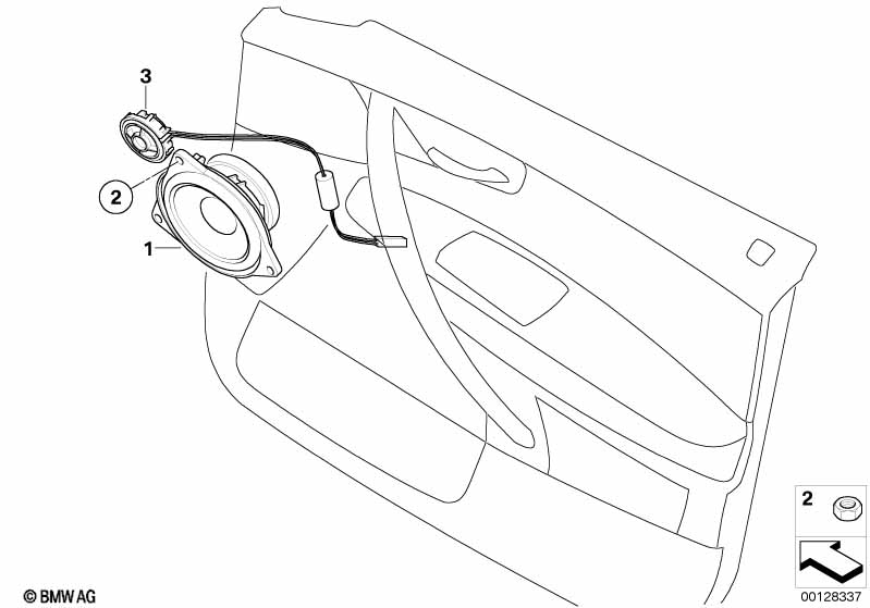 Genuine BMW 65139143234 E83 Tweeter (Inc. X3) | ML Performance UK Car Parts