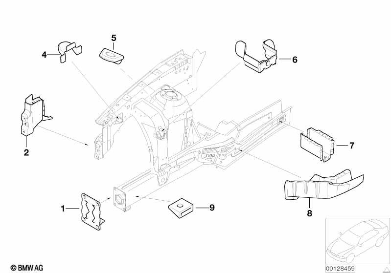 Genuine BMW 41117025676 E53 Extension, Wheel Housing Strut Right (Inc. X5) | ML Performance UK Car Parts