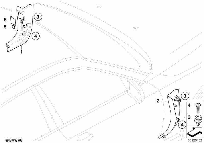 Trim panel leg room