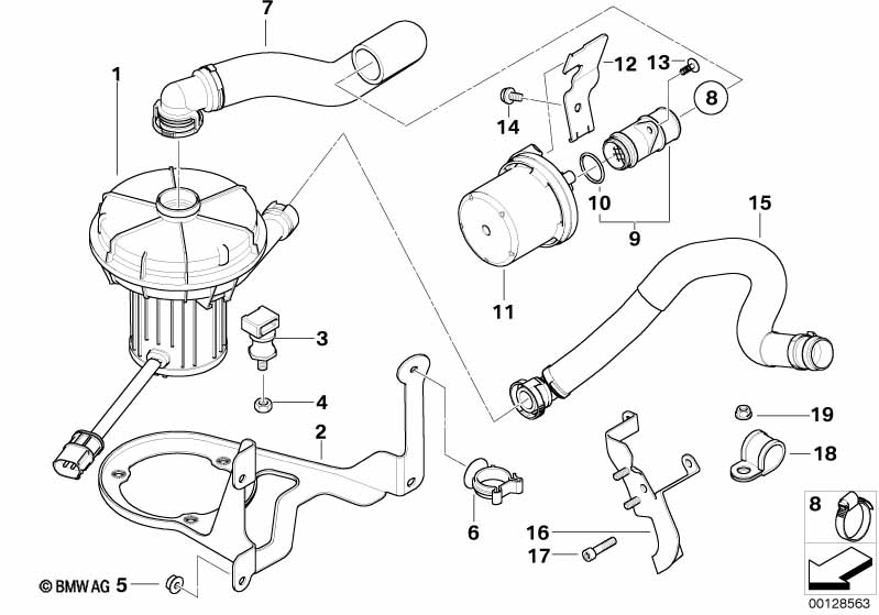 Genuine BMW 11727506095 E67 E61 E63 Holder (Inc. AlpinaB7, 740Li & 735i) | ML Performance UK Car Parts