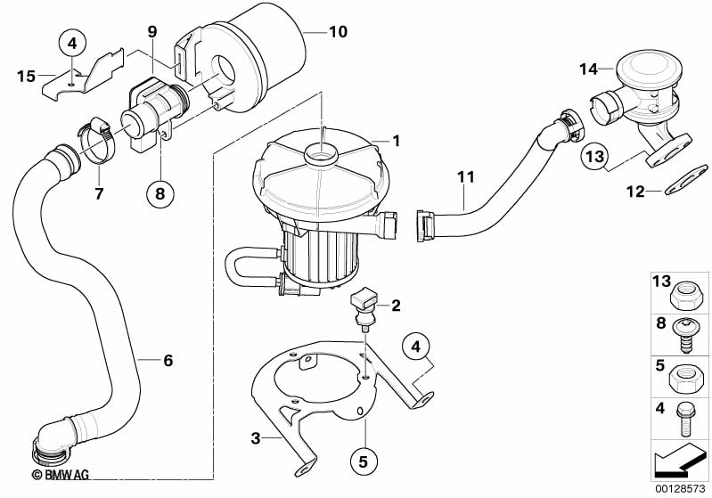 Genuine BMW 11727510955 E53 Pressure Hose Assy (Inc. X5 3.0i) | ML Performance UK Car Parts