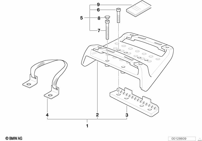 Juego reequip., soporte Top Case